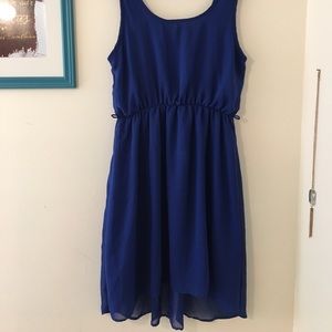 Blue strappy dress
